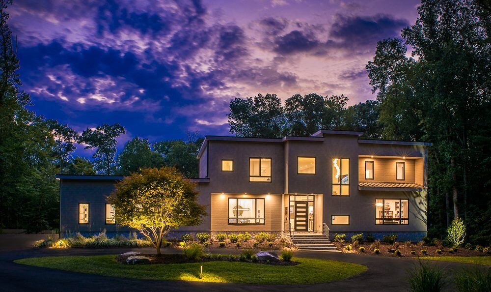 Modern Custom Home in Great Falls Virginia by AV Architects and Builders