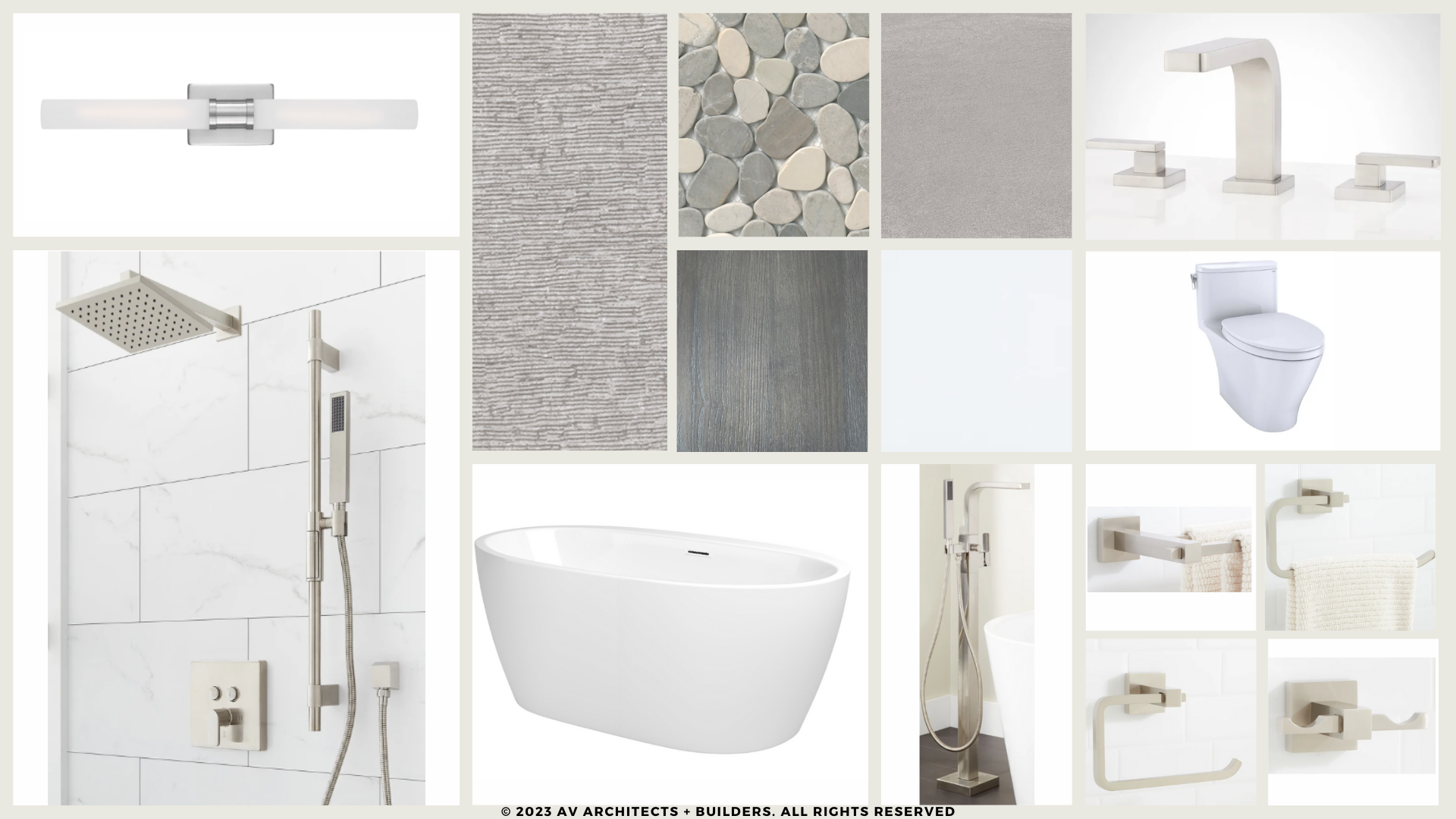 Northern Virginia Builder Standard Selections Package Bathroom Silver Chrome Finish Cold Tone High End Finishes