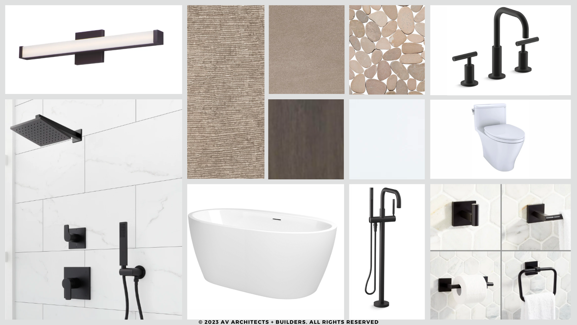 Northern Virginia Builder Standard Selections Package Bathroom Black Finish High End Finishes